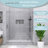 56-60 In. W X 72 In. H Reversible Sliding Framed Shower Door In Brushed Nickel Finish-127278575