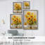 Reproduction encadrée FLORAL Series CDLXII - bois massif-41342020