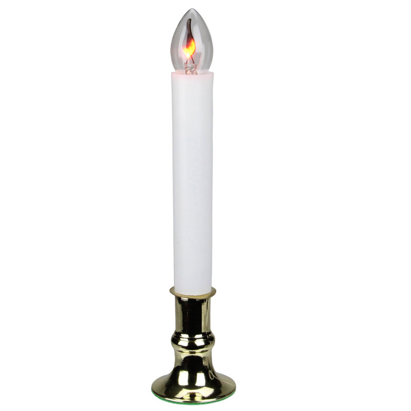 Simple bougie de Noël avec flamme vacillante, 8,75 po, ensemble de 4
