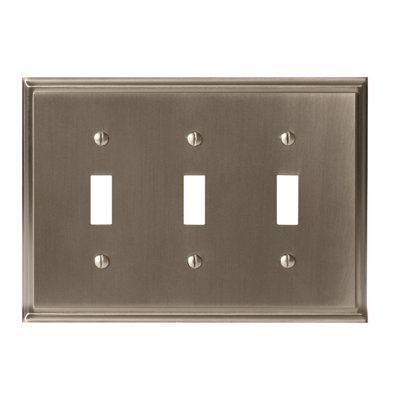 Mulholland 3-Gang Toggle Light Switch Wall Plate