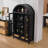 75" Tall Arched Storage Display Cabinet-1887287335