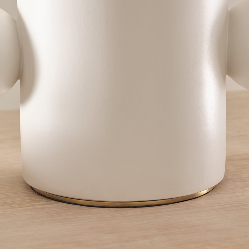 Kelly Wearstler Tiglia Tall Table Lamp, Plaster White, 20.5" H x 14.75" W x 14.75" D