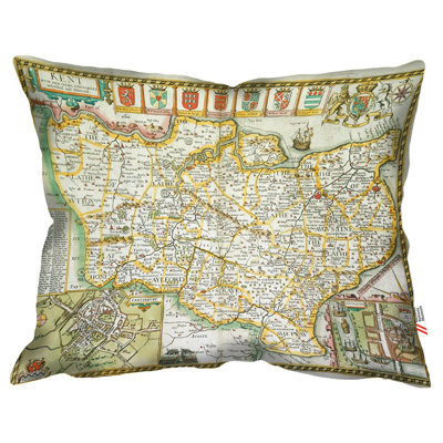 Map of Kent 1616 British Library Cushion