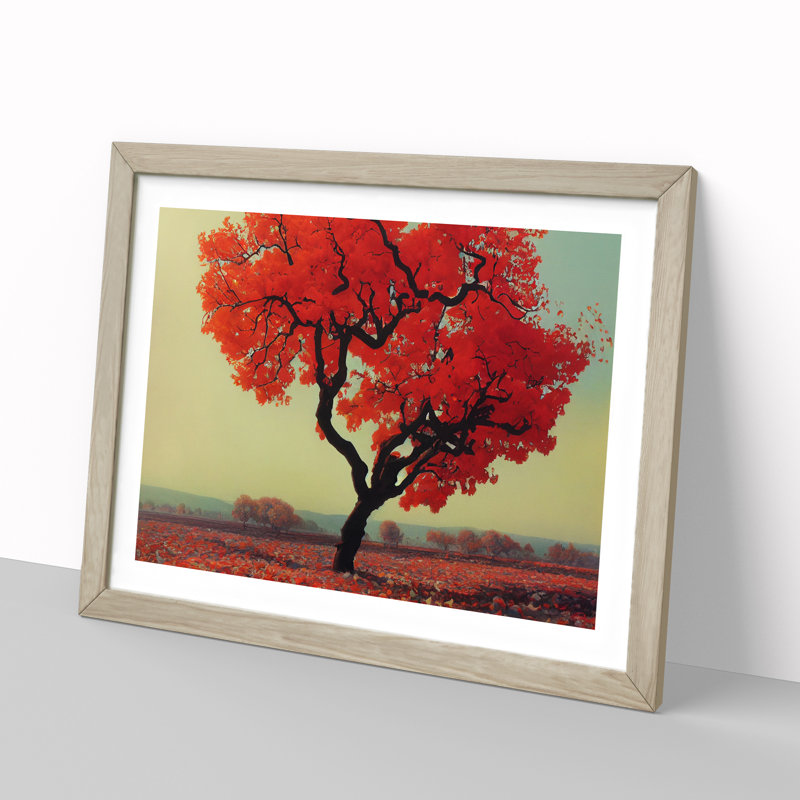 Flawless Tree - Single Picture Frame Print, 34cm H x 46cm W x 2cm D, Oak Framed