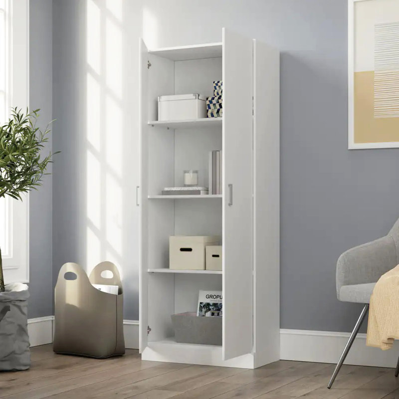 60" Height Simplistic Modern Double Door Storage Cabinet