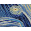 Abstract Area Rug in Blue/Cream