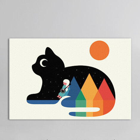Art sur toile sérénade au clair de lune, H 12 po x l 18 po x P 1,5 po, Toile tendue