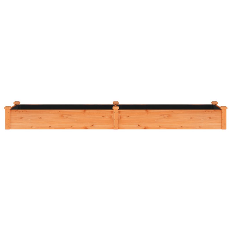 Matwau Wood Raised Garden Bed, 9.8" H x 94.5" W x 23.6" D, Salmon