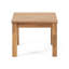 Table d'appoint en bois de style simple, l 19,46 po x P 15 po, brun, table de bout minimaliste tendance à assembler, lattes fermées, 15 po