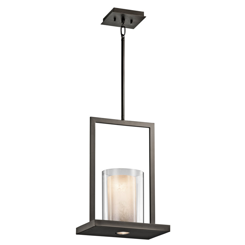 Serin 1 - Light Single Pendant, 18" H x 7.75" W x 12" D, Olde Bronze