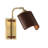 Drake 1 - Light Dimmable Brass Armed Sconce
