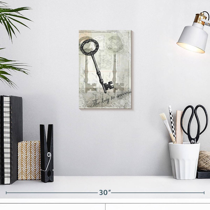 Key I, 12" H x 8" W