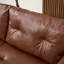 Corvo 61' Faux Leather Flared Arms Loveseat-1375517453