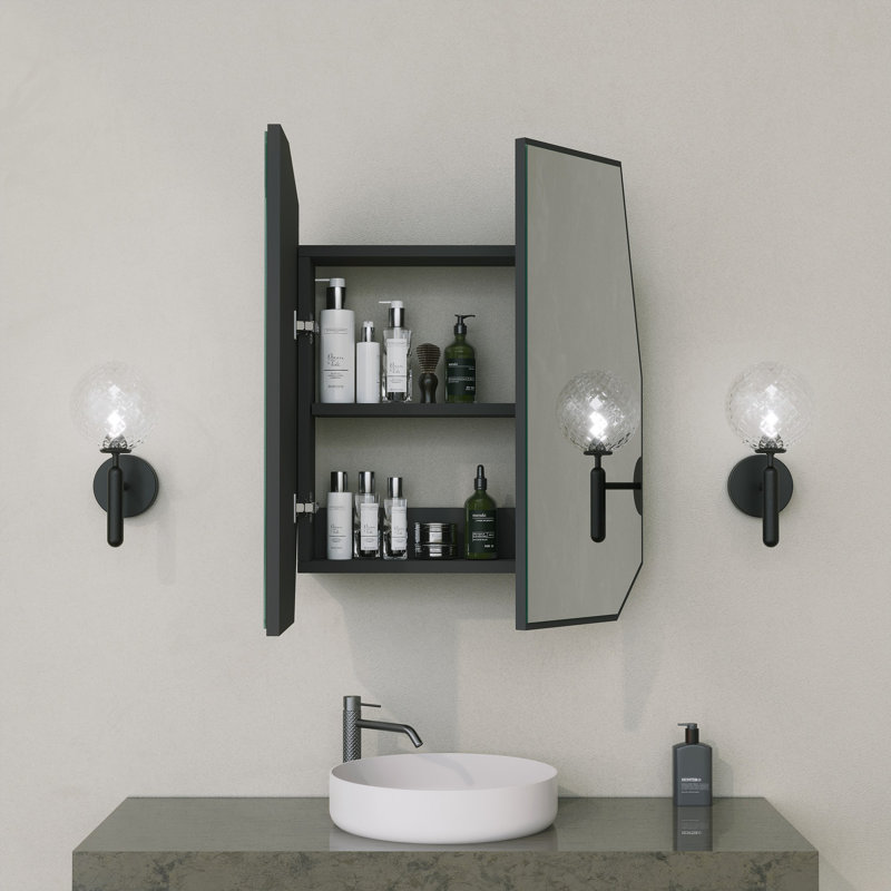 Armoire de salle de bain, Noir