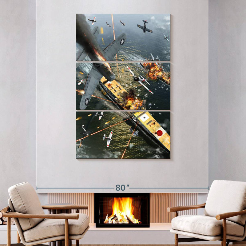 The Battle Of Midway, H 74 po x l 48 po