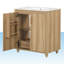 Meuble-lavabo simple 30 po avec plateau en céramique Savieon
