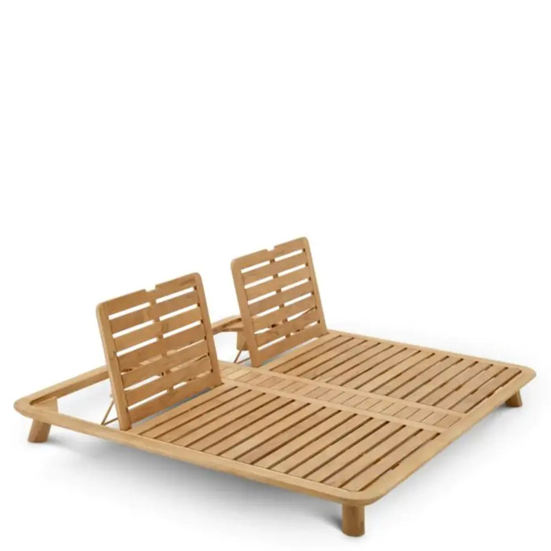 Weston Outdoor Teak Chaise Lounge