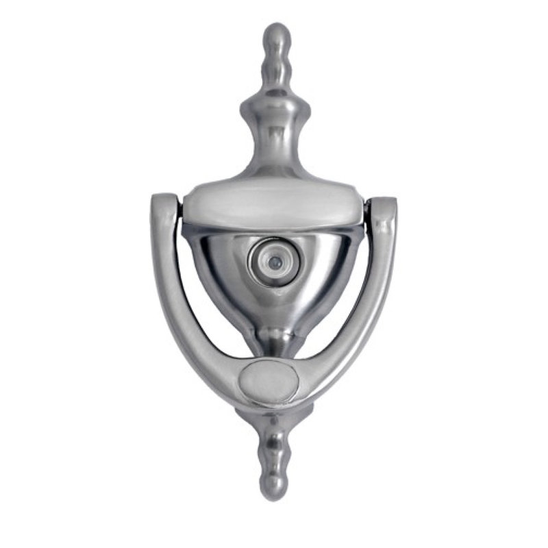 Traditional Brass Door Knocker, Satin Nickel