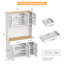 L'armoire de cuisine, l'armoire de rangement de cuisine, comprend les tiroirs, les armoires et les prises de courant.