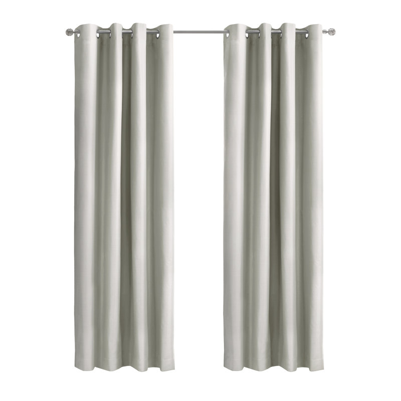 Turnervale Curtain Single Panel, White, 52" W x 84" L