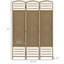 Cloison 3 panneaux. Paravent naturel tissé à la main. Ajoute de l'intimité aux espaces de vie. , Papier double face. Pour la pièce, la chambre à coucher, le bureau. Pliable, peu encombrant. Aucun assemblage requis 3 pliant