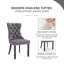 Boler Velvet Side Chair in Gray