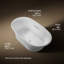 Underscore Oval 66" x 36" Heated Bubblemassage Air Bath with Center Drain-2076758294