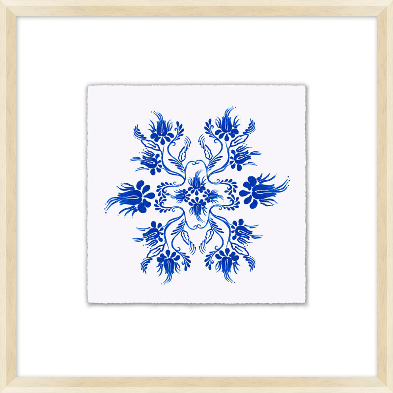 Blue Fleur 4 Print by Nathan Turner