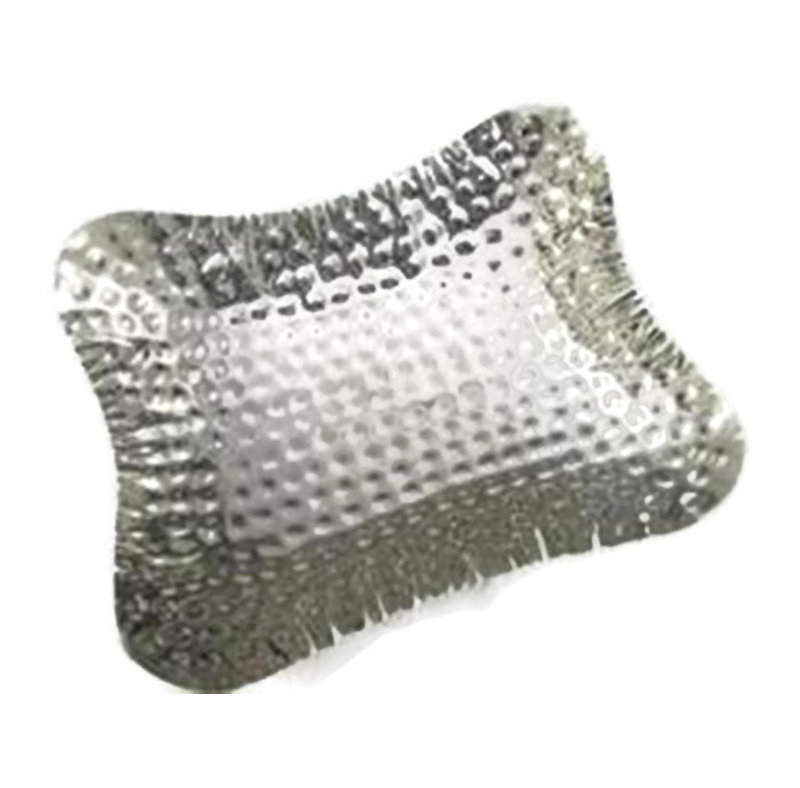 Ebern Designs Jasmin Stainless Steel Platter, 3" H x 11.75" W x 8" D