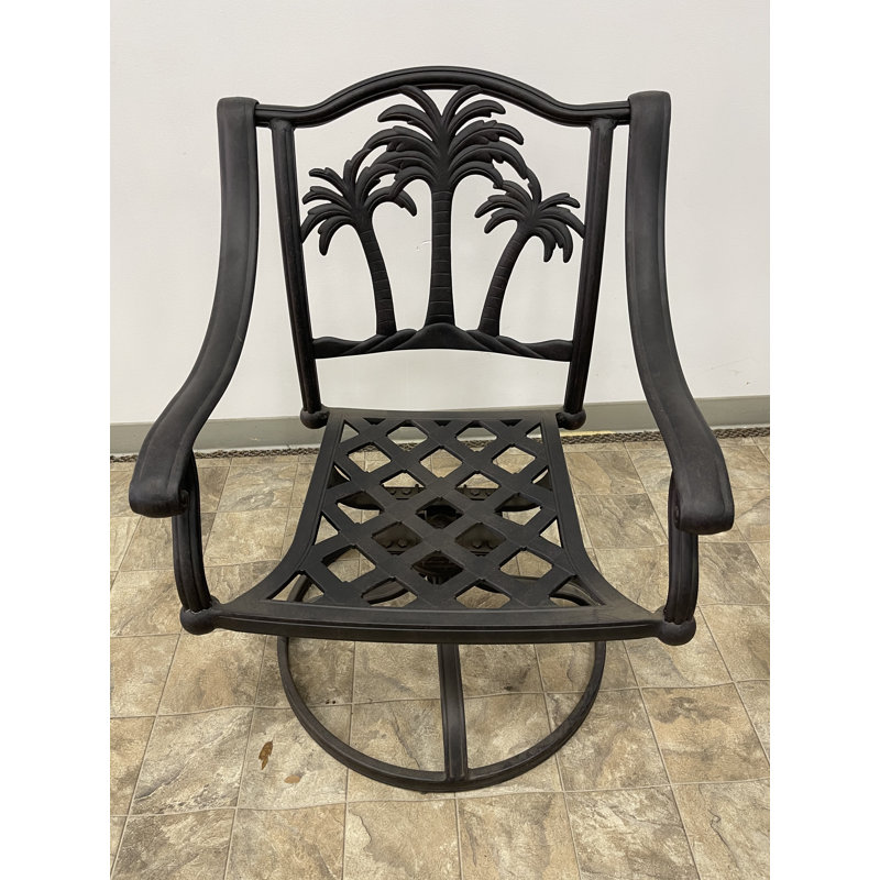 Maccharles 6 - Person Patio Dining Set with Oval Table , Cushions Included, Olefin Walnut