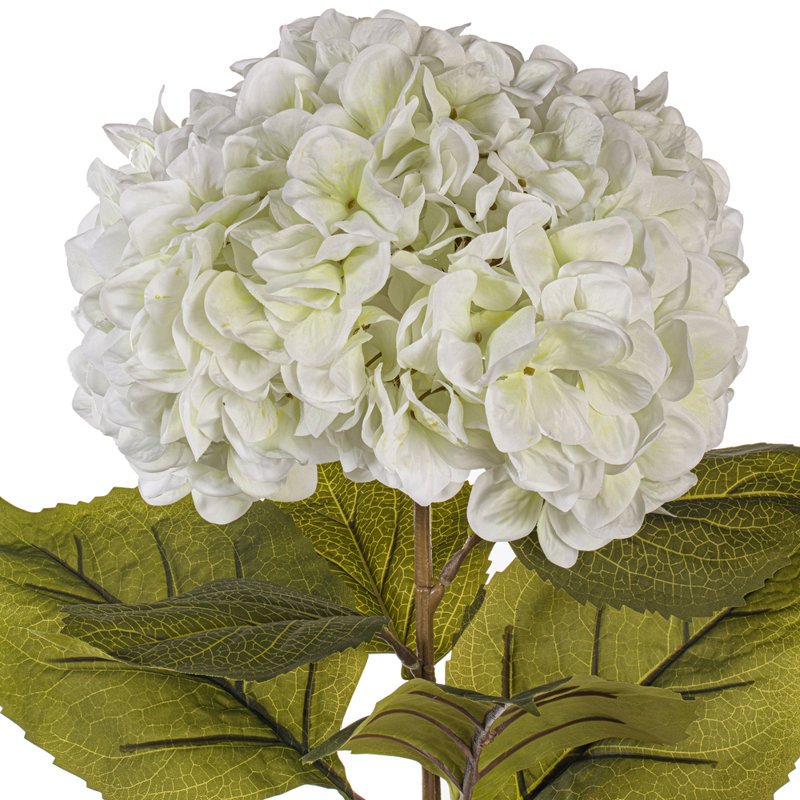 Tige d'hortensia de 42 po, Blanc, H 42 po x l 9,5 po x P 15,5 po