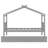 Gray Twin Size Wooden House Bed With Trundle, Whimsical Sky Roof, Strong And , Ideal For Creative High - Quality Solid Pine, 2 Headboards, 41.5" Wide ' Bedroom-828331621