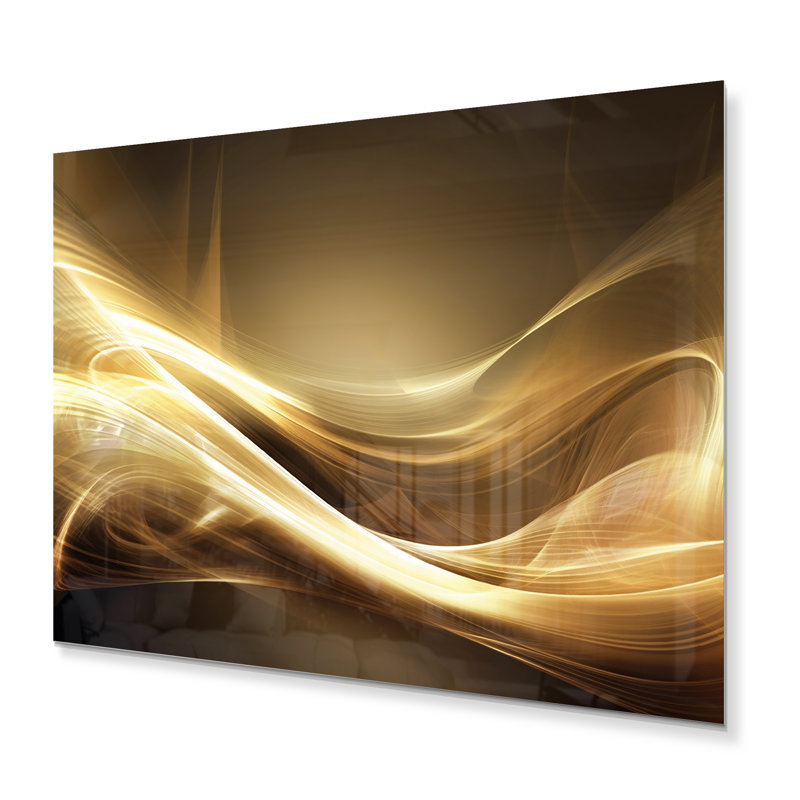 «Gold Elegant Modern Sofa III», impression sur métal, H 12 po x l 20 po
