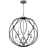 Luminaire suspendu 5 lumières Bryn