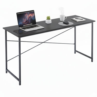 Petit bureau d'ordinateur pour enfant 55 pouces Étude d'écriture avec cadre en métal