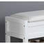 Banc avec rangement pour chaussures blanc