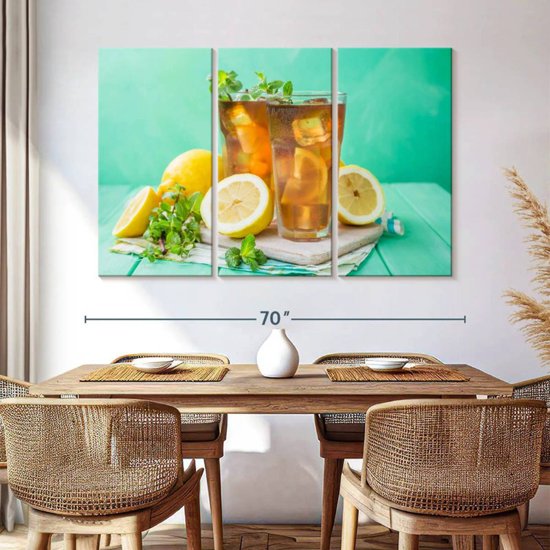 Yarlin Lemon Iced Tea, 42" H x 65" W