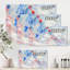 Composition abstraite bleue - peinture sur toile-60160950-60160952