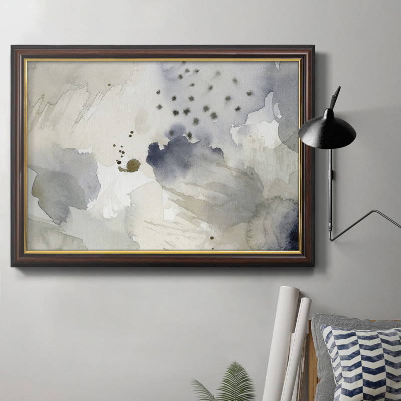 «Bergamot séché dans la brume II», toile encadrée de qualité supérieure - prête à être accrochée, H 18 po x l 27 po x P 1 po