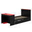 Lit de jour en bois peu encombrant avec lit gigogne, bureau, lumière DEL et ports USB-522814425