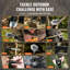Survival Shovel 11 in 1 Camping Shovel Folding Multitool Portable Compact