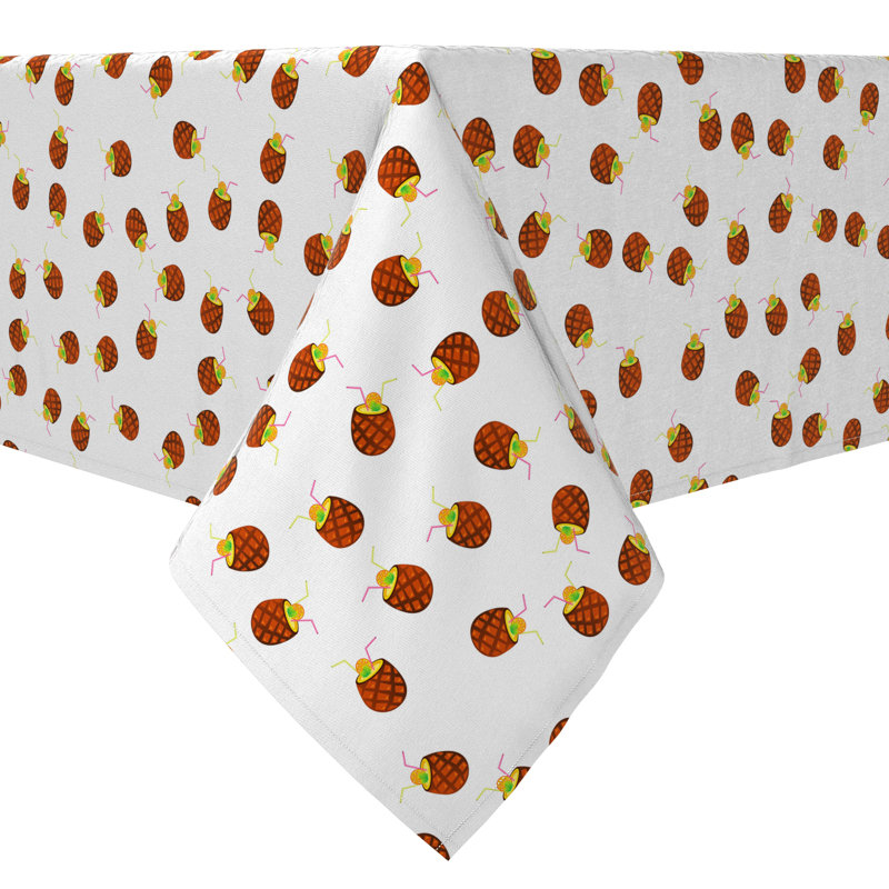 Rectangular Tablecloth, 100% Cotton, 60x104", Pineapple Drinks