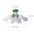 9-Flower shaped dimmable iron ceiling light