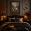 Art mural blanc sur toile Halloween-982982939