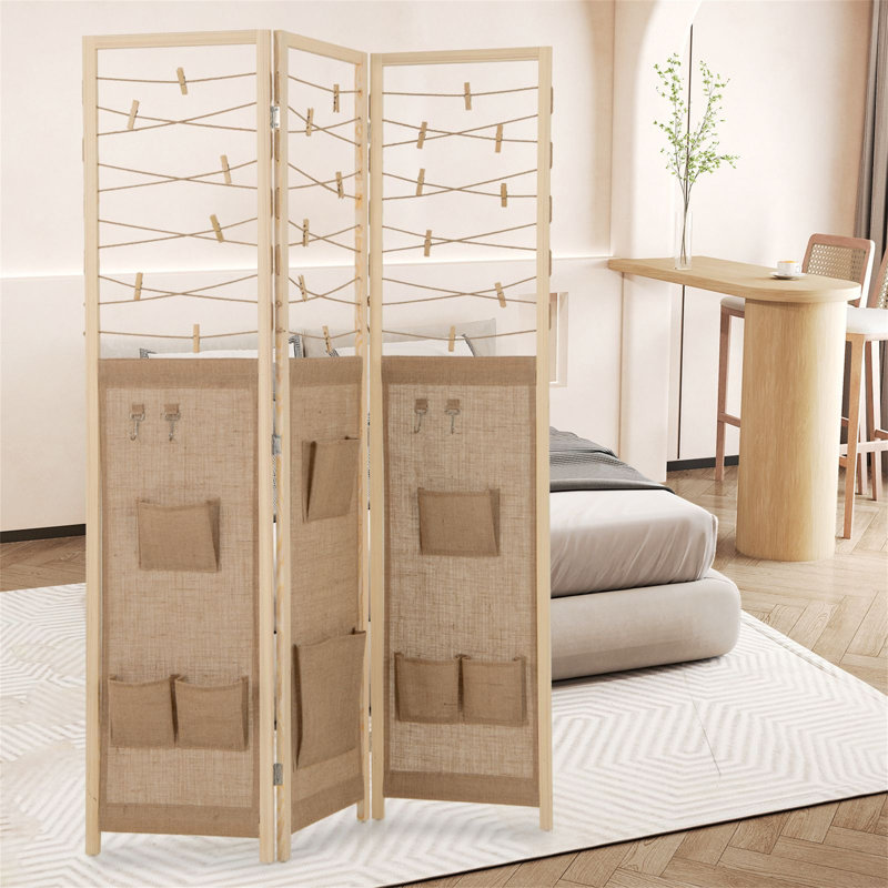 120cm W x 170cm H 3 - Panel Folding Room Divider