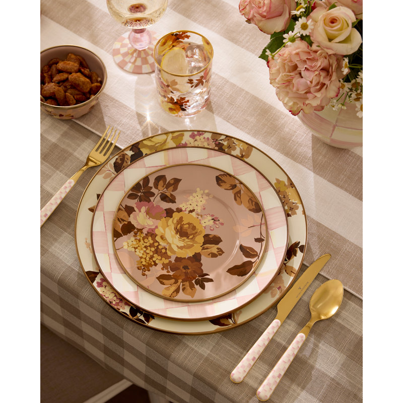 Wild Rose Dinner Plate, Mauve