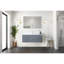 Meuble-lavabo de salle de bain 48 po X P 22 po D, avec plateau en marbre de Carrare-117844040