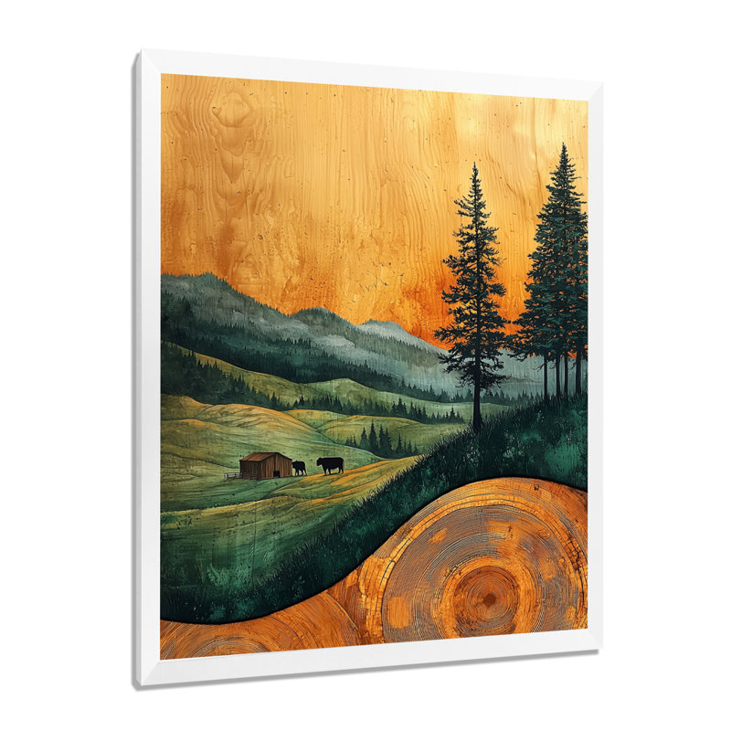 Govany - Animals Wall Art, 40" H x 30" W, Framed Print without Mat, White
