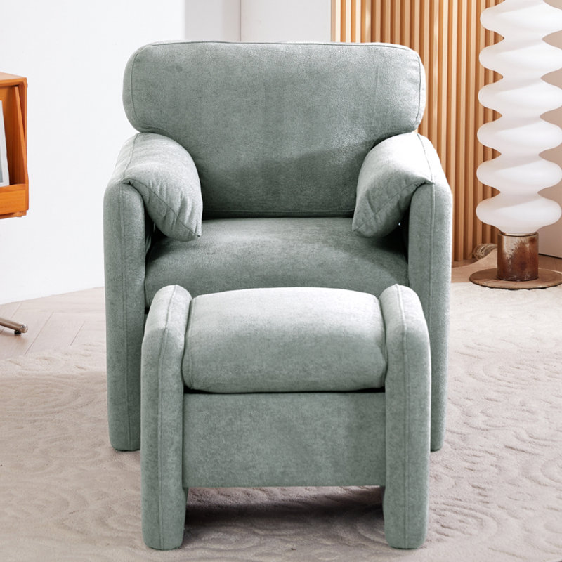 Upholstered Armchair, Grey