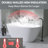 65'' x 30'' Freestanding Soaking Tub  Stand Alone Acrylic Bathtub with Center Drain-93365308